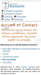 Mobile Screenshot of editions-humanis.com
