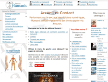Tablet Screenshot of editions-humanis.com